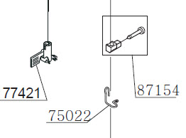Needle clamp 7470,7424,7426, XL400 #087154