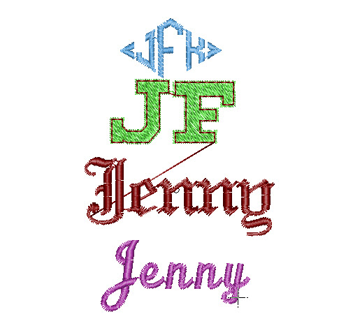 Compucon Stitch N Sew Basic lettering - 35 fonts