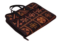 Bluefig Notions Bag Black quilting