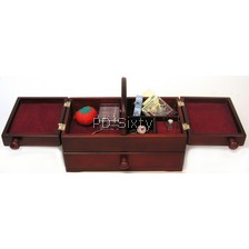 Small Classic Wooden Sewing Caddy P13230