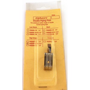 High shank double piping foot 3/16" #P6069H