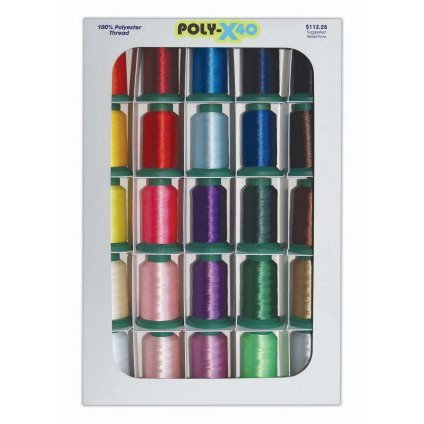Embroidery thread Poly basic thread assortment with scissors