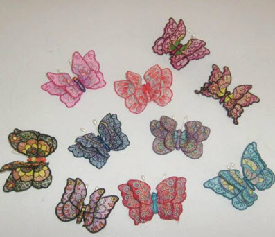 3-D butterflies