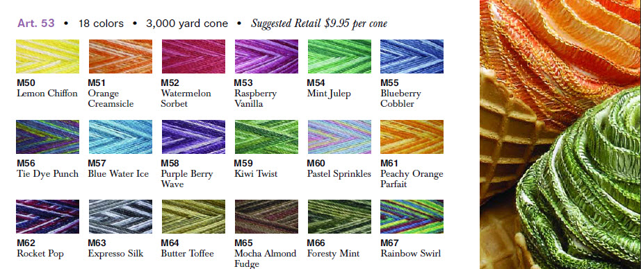 Swirls serger threads