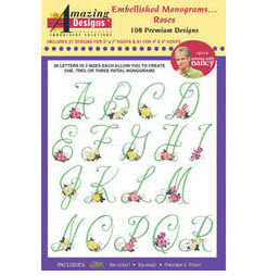 Mongram embroidery designs