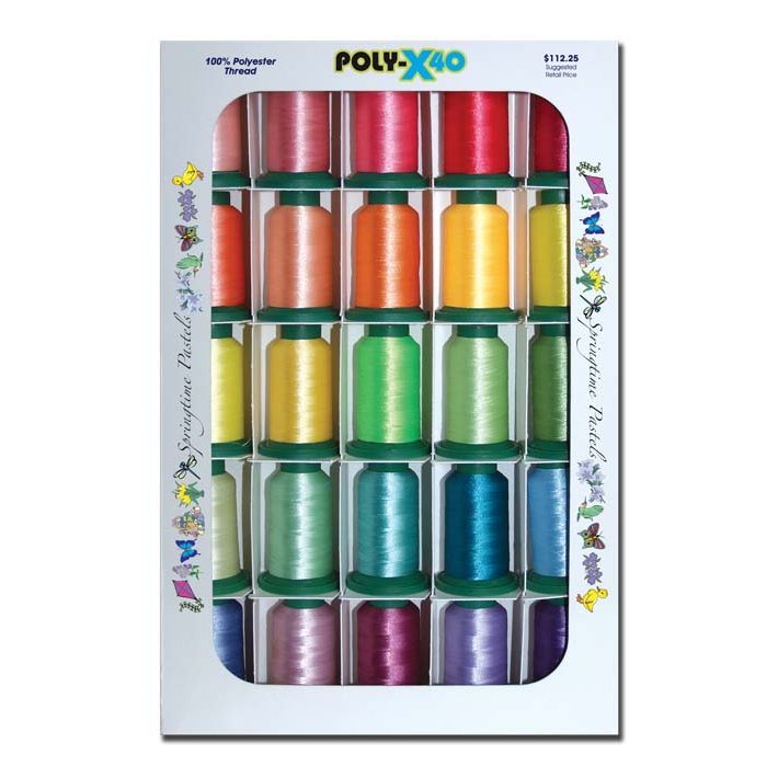 Embroidery thread Poly spring thread assortment