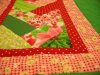 Red and Green Braided wall quilt